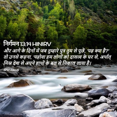 Picture 02 - निर्गमन 13:14 HINIRV - और आगे के दिनों में - Bible Verse Picture