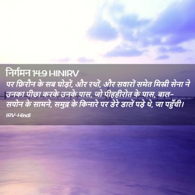 Picture 02 - निर्गमन 14:9 HINIRV - पर फ़िरौन के सब - Bible Verse Picture