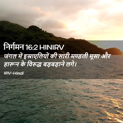 Picture 02 - निर्गमन 16:2 HINIRV - जंगल में - Bible Verse Picture