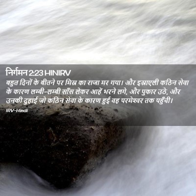 Picture 02 - निर्गमन 2:23 HINIRV - बहुत दिनों के - Bible Verse Picture