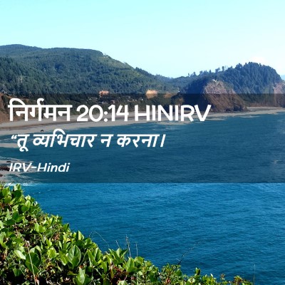Picture 02 - निर्गमन 20:14 HINIRV - “तू व्यभिचार न - Bible Verse Picture