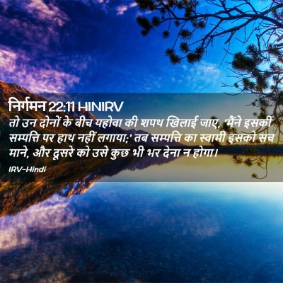 Picture 02 - निर्गमन 22:11 HINIRV - तो उन दोनों के बीच - Bible Verse Picture