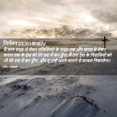 Picture 02 - निर्गमन 23:31 HINIRV - मैं लाल समुद्र से - Bible Verse Picture