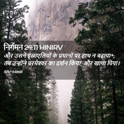 Picture 02 - निर्गमन 24:11 HINIRV - और उसने - Bible Verse Picture