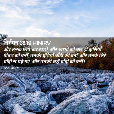 Picture 02 - निर्गमन 38:19 HINIRV - और उनके लिये चार - Bible Verse Picture