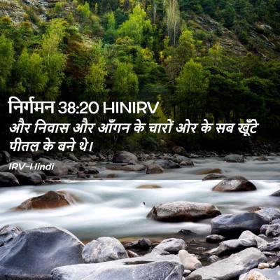 Picture 02 - निर्गमन 38:20 HINIRV - और निवास और आँगन के - Bible Verse Picture