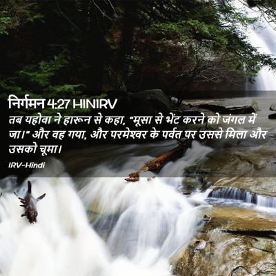 Picture 02 - निर्गमन 4:27 HINIRV - तब यहोवा ने हारून - Bible Verse Picture
