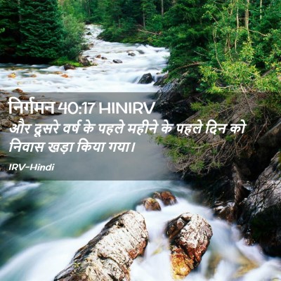 Picture 02 - निर्गमन 40:17 HINIRV - और दूसरे वर्ष के - Bible Verse Picture