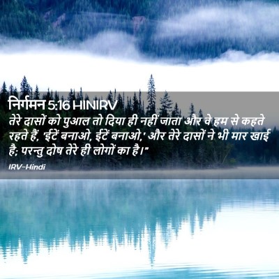 Picture 02 - निर्गमन 5:16 HINIRV - तेरे दासों को पुआल - Bible Verse Picture