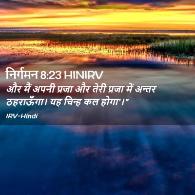 Picture 02 - निर्गमन 8:23 HINIRV - और मैं अपनी प्रजा - Bible Verse Picture