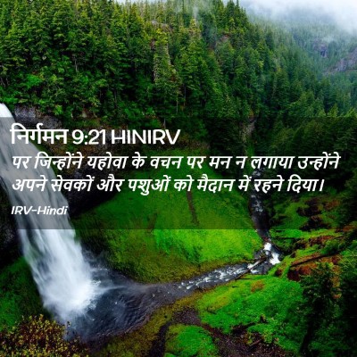 Picture 02 - निर्गमन 9:21 HINIRV - पर जिन्होंने - Bible Verse Picture