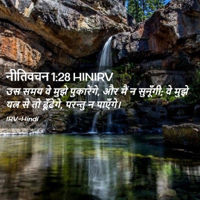 Picture 02 - नीतिवचन 1:28 HINIRV - उस समय वे मुझे - Bible Verse Picture