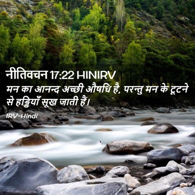 Picture 02 - नीतिवचन 17:22 HINIRV - मन का आनन्द अच्छी - Bible Verse Picture