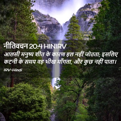 Picture 02 - नीतिवचन 20:4 HINIRV - आलसी मनुष्य शीत के - Bible Verse Picture