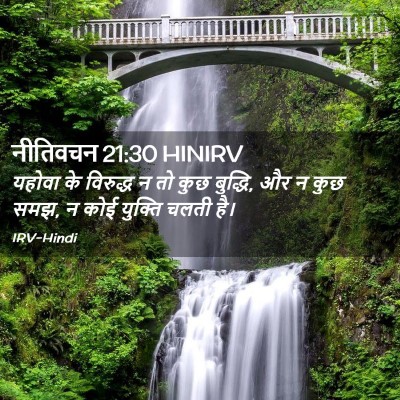 Picture 02 - नीतिवचन 21:30 HINIRV - यहोवा के विरुद्ध न - Bible Verse Picture