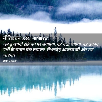 Picture 02 - नीतिवचन 23:5 HINIRV - जब तू अपनी दृष्टि - Bible Verse Picture