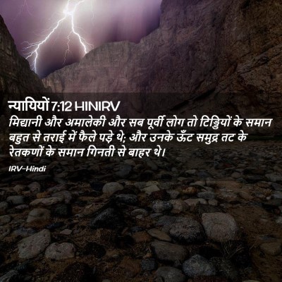 Picture 02 - न्यायियों 7:12 HINIRV - मिद्यानी और - Bible Verse Picture
