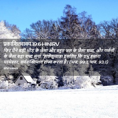 Picture 02 - प्रकाशितवाक्य 19:6 HINIRV - फिर मैंने बड़ी - Bible Verse Picture