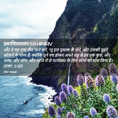 Picture 02 - प्रकाशितवाक्य 5:9 HINIRV - और वे यह नया गीत - Bible Verse Picture