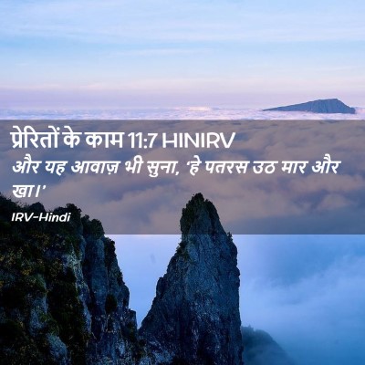 Picture 02 - प्रेरितों के काम 11:7 HINIRV - और यह आवाज़ भी - Bible Verse Picture
