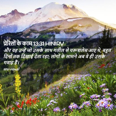 Picture 02 - प्रेरितों के काम 13:31 HINIRV - और वह उन्हें जो - Bible Verse Picture