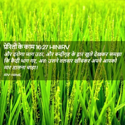 Picture 02 - प्रेरितों के काम 16:27 HINIRV - और दरोगा जाग उठा, - Bible Verse Picture