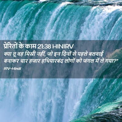 Picture 02 - प्रेरितों के काम 21:38 HINIRV - क्या तू वह मिस्री - Bible Verse Picture