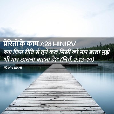 Picture 02 - प्रेरितों के काम 7:28 HINIRV - क्या जिस रीति से - Bible Verse Picture