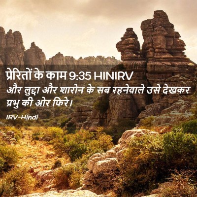 Picture 02 - प्रेरितों के काम 9:35 HINIRV - और लुद्दा और शारोन - Bible Verse Picture