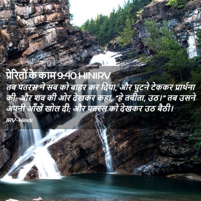Picture 02 - प्रेरितों के काम 9:40 HINIRV - तब पतरस ने सब को - Bible Verse Picture