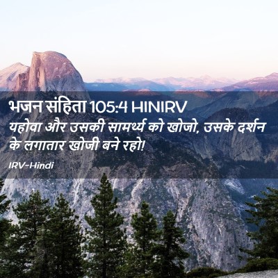 Picture 02 - भजन संहिता 105:4 HINIRV - यहोवा और उसकी - Bible Verse Picture
