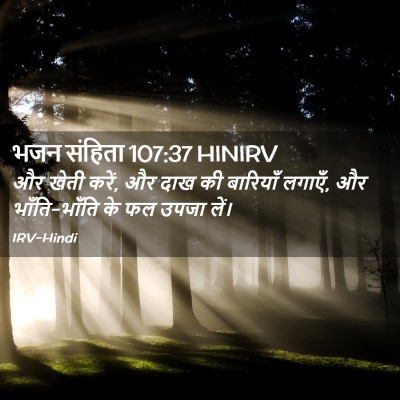 Picture 02 - भजन संहिता 107:37 HINIRV - और खेती करें, और - Bible Verse Picture