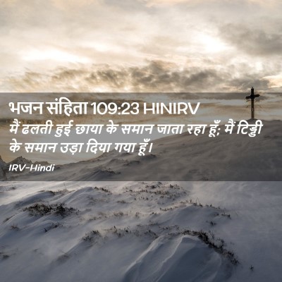 Picture 02 - भजन संहिता 109:23 HINIRV - मैं ढलती हुई छाया - Bible Verse Picture