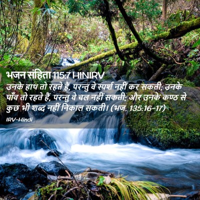 Picture 02 - भजन संहिता 115:7 HINIRV - उनके हाथ तो रहते - Bible Verse Picture