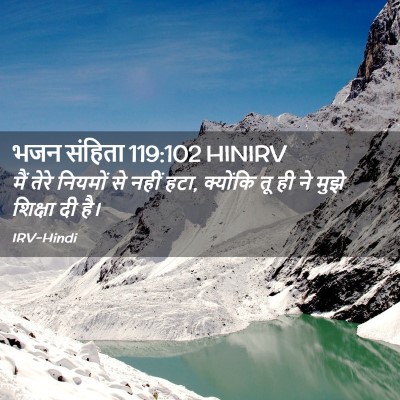Picture 02 - भजन संहिता 119:102 HINIRV - मैं तेरे नियमों से - Bible Verse Picture