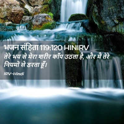 Picture 02 - भजन संहिता 119:120 HINIRV - तेरे भय से मेरा - Bible Verse Picture