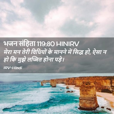 Picture 02 - भजन संहिता 119:80 HINIRV - मेरा मन तेरी - Bible Verse Picture