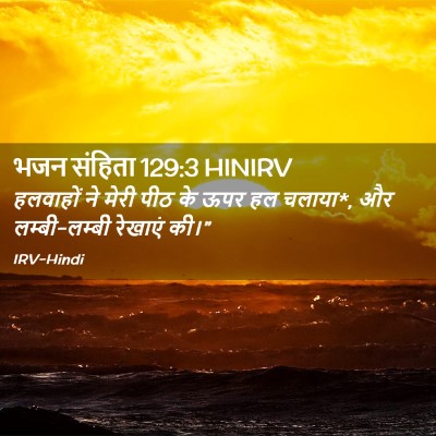 Picture 02 - भजन संहिता 129:3 HINIRV - हलवाहों ने मेरी - Bible Verse Picture