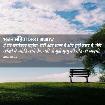 Picture 02 - भजन संहिता 13:3 HINIRV - हे मेरे परमेश्‍वर - Bible Verse Picture