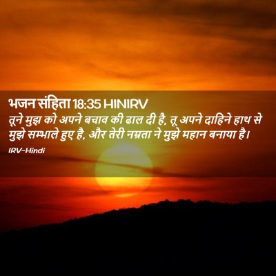 Picture 02 - भजन संहिता 18:35 HINIRV - तूने मुझ को अपने - Bible Verse Picture