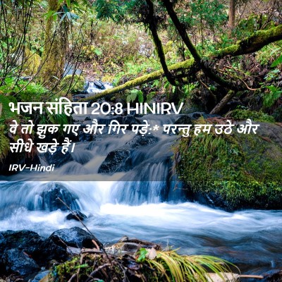 Picture 02 - भजन संहिता 20:8 HINIRV - वे तो झुक गए और गिर - Bible Verse Picture