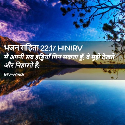 Picture 02 - भजन संहिता 22:17 HINIRV - मैं अपनी सब - Bible Verse Picture