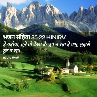 Picture 02 - भजन संहिता 35:22 HINIRV - हे यहोवा, तूने तो - Bible Verse Picture