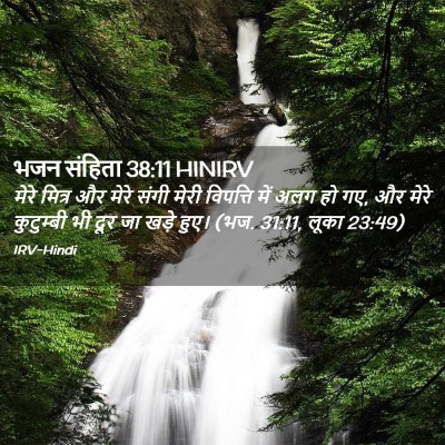 Picture 02 - भजन संहिता 38:11 HINIRV - मेरे मित्र और मेरे - Bible Verse Picture