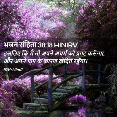 Picture 02 - भजन संहिता 38:18 HINIRV - इसलिए कि मैं तो - Bible Verse Picture