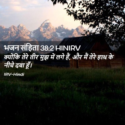 Picture 02 - भजन संहिता 38:2 HINIRV - क्योंकि तेरे तीर - Bible Verse Picture