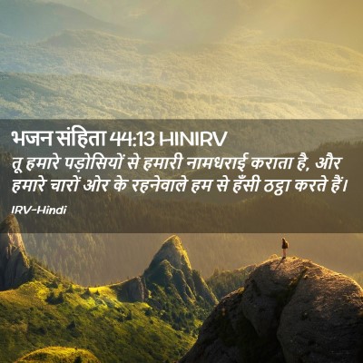Picture 02 - भजन संहिता 44:13 HINIRV - तू हमारे - Bible Verse Picture