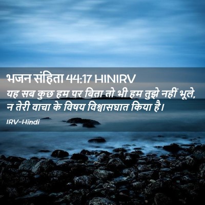Picture 02 - भजन संहिता 44:17 HINIRV - यह सब कुछ हम पर - Bible Verse Picture