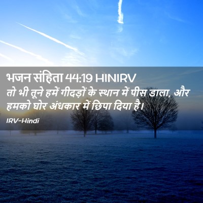 Picture 02 - भजन संहिता 44:19 HINIRV - तो भी तूने हमें - Bible Verse Picture