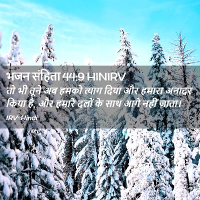 Picture 02 - भजन संहिता 44:9 HINIRV - तो भी तूने अब हमको - Bible Verse Picture